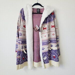 Studio Ghibli Kikis Delivery Service Fair Isle Sherpa Cardigan Plus Size 1X